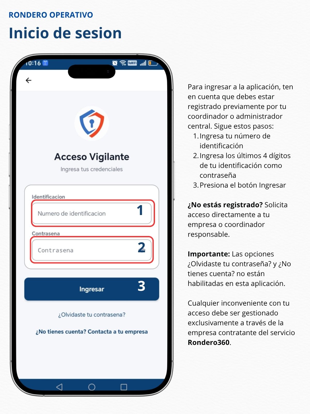 Inicio de Sesión