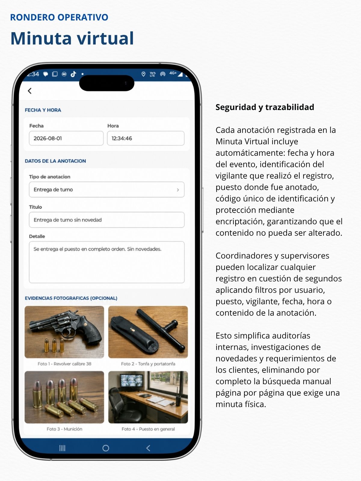 Minuta Virtual - Seguridad y Trazabilidad