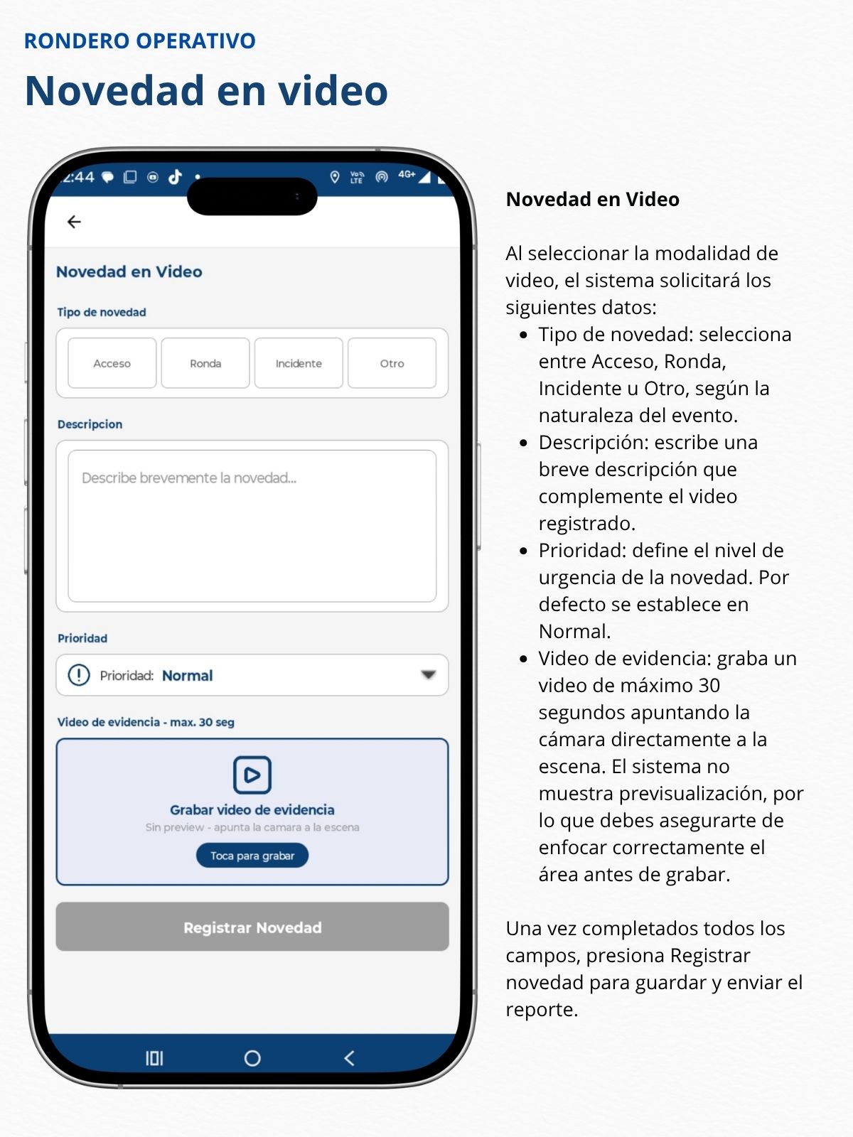 Novedad en Video