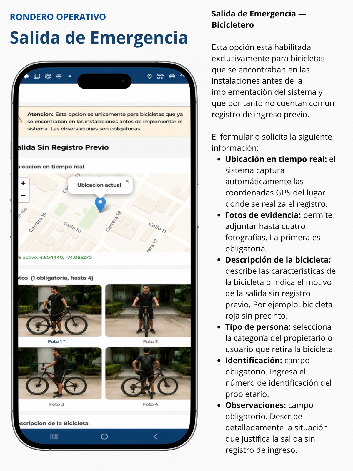 Bicicletero - Salida de Emergencia