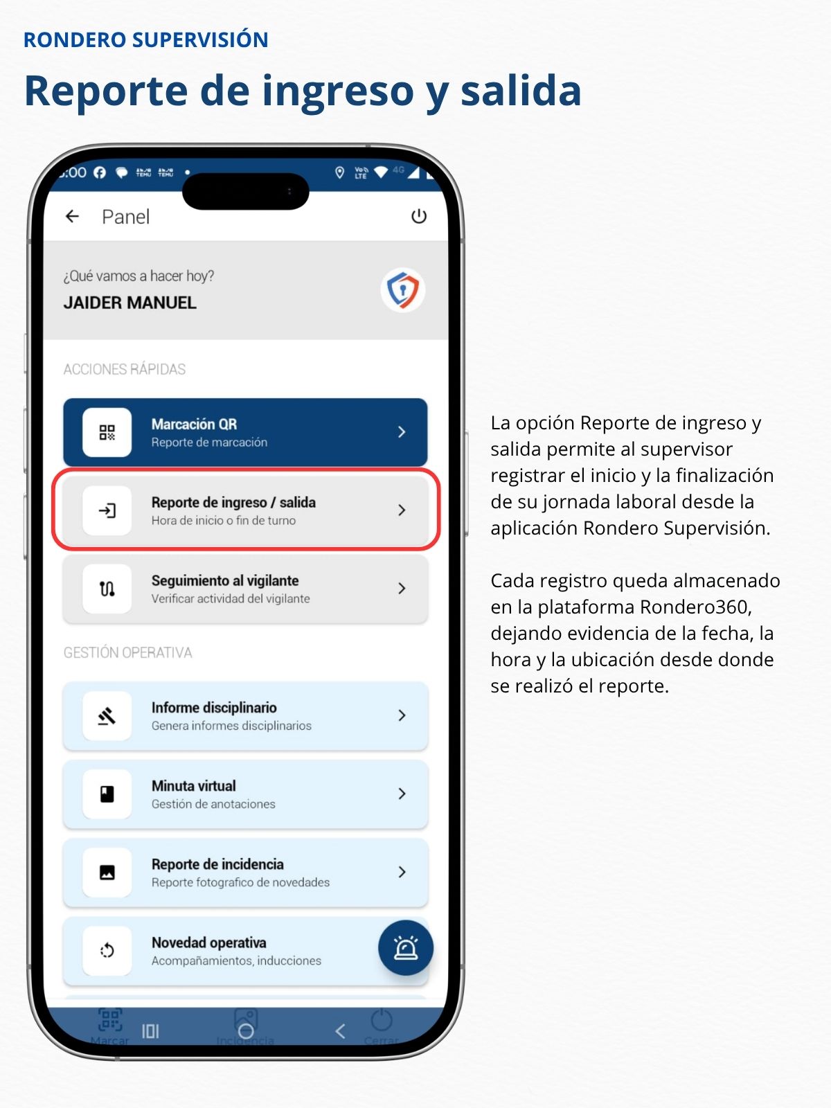 Completar la Marcación