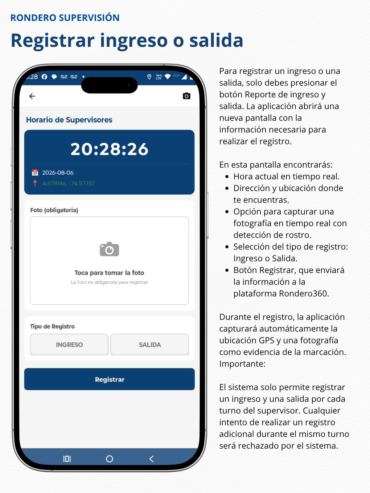 Reporte de Ingreso y Salida