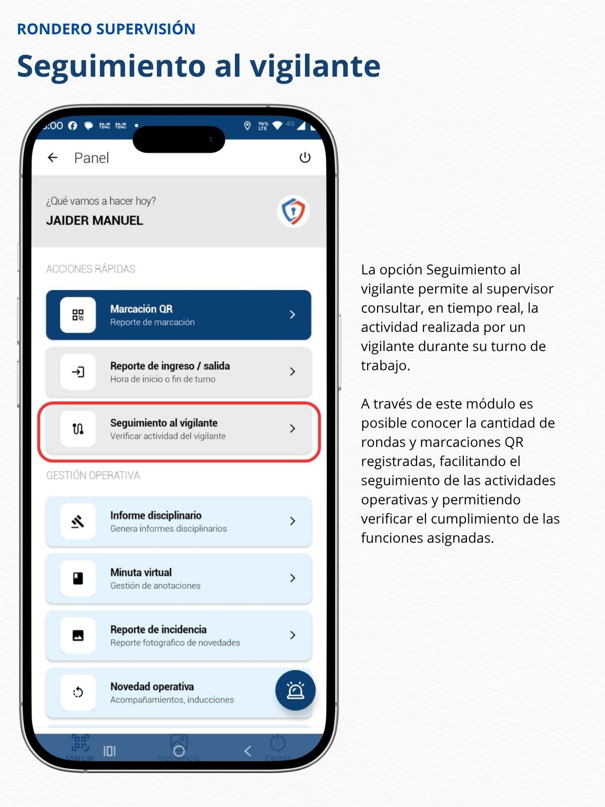Registrar Ingreso o Salida