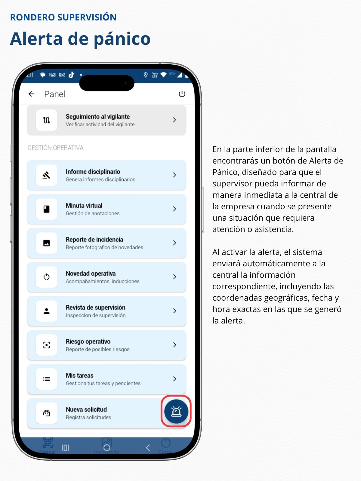 Registro de una Nueva Solicitud