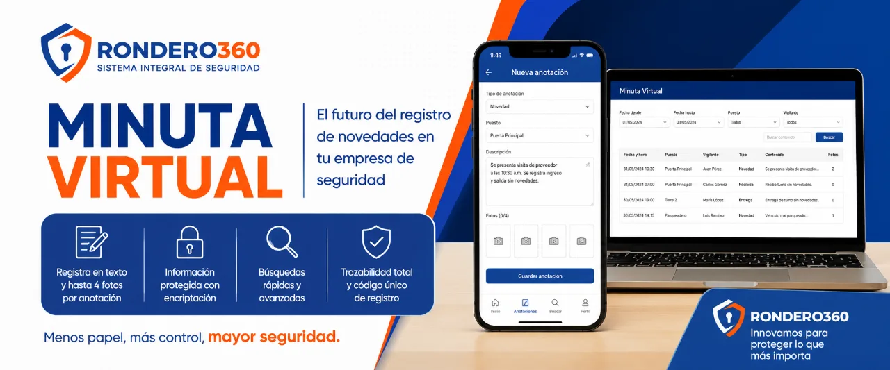 Minuta virtual: la evolución del libro de novedades en las empresas de seguridad