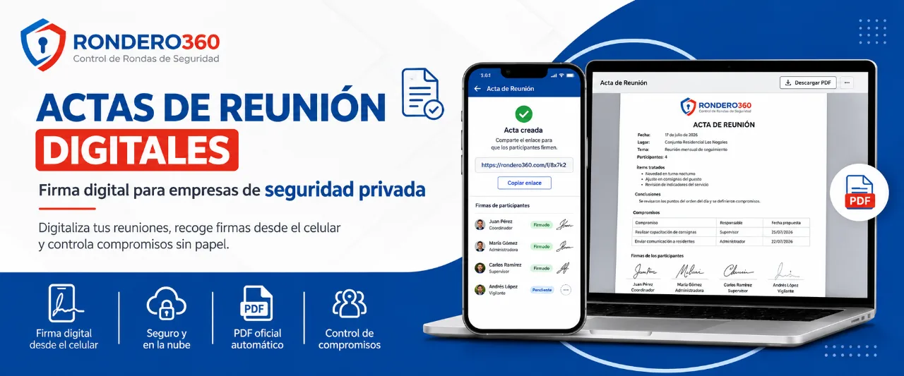 Actas de Reunión Digitales: Firma Digital para Empresas de Seguridad Privada